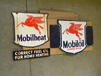 $OLD Mobilheat DSP and $OLD  Mobiloil DSP Flange Sign