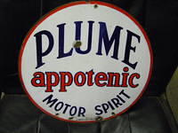 $OLD Plume Motor Spirit DSP Sign