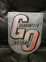 $OLD Guaranteed GO Octane Pump Plate Sign