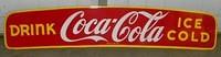 $OLD Coca Cola Truck Topper Porcelain Sign