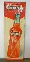 $OLD Orange Crush Vertical SST TIn Sign w/ Bottle