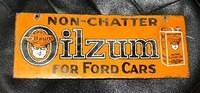 $OLD Rare Oilzum for Fords DSP Porcelain Sign