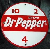 $OLD Dr. Pepper Porcelain Vending Machine Sign