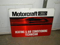 $OLD Motorcraft Ford tin Sign